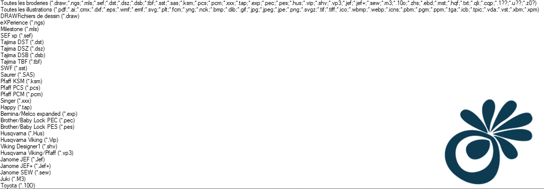 DRAWings File Formats